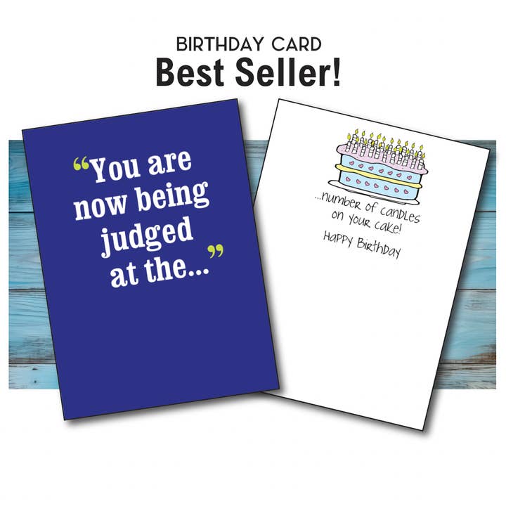 Carte d'anniversaire de cheval / Vous êtes maintenant jugé / Amusant pour la vente par Horse Hollow Press