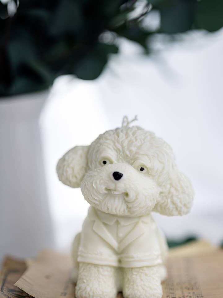 Large Poodle Candle , 3D Dog Candle,Handmade for wholesale by MySunshineCandless
