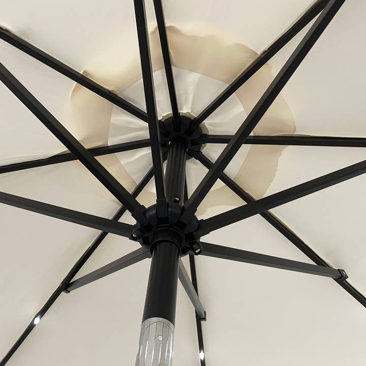 LeisureMod - Wholesale Patio Umbrella - Sierra Modern 9ft Solar LED Patio Garden Umbrella38