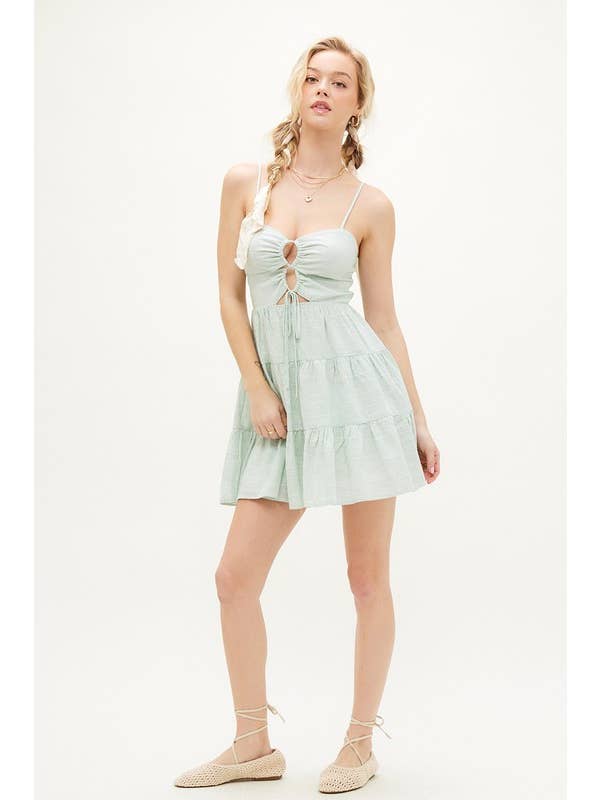 ILLA ILLA - Vente Robe – femme - Robe rayée en lin17