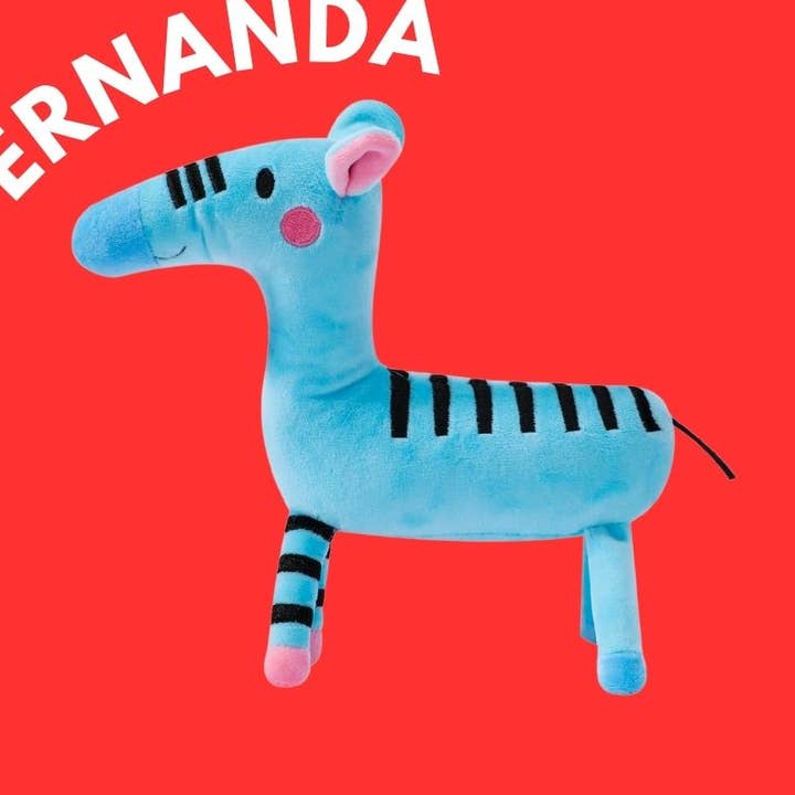 Fernanda the Zebra Plush Toy for Dogs by Jampy for wholesale by JAMPY