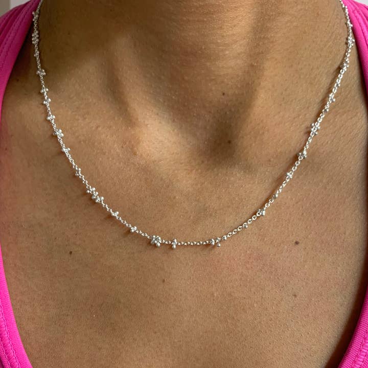 YedOmi Jewelry - Wholesale Link & Chain Necklace - Scattered Caviar Necklace3