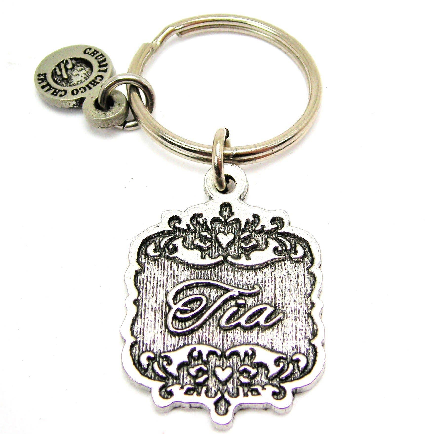 Chubby Chico Charms - Wholesale Keychain - Women's - Tia Victorian Scroll Key Chain0