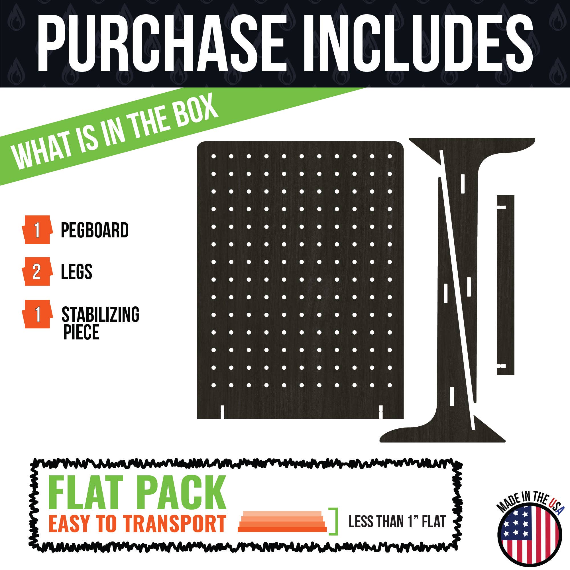 Torched Displays – wholesale Retailer display stand/case – Pegboard Display - Various Sizes and Colors49