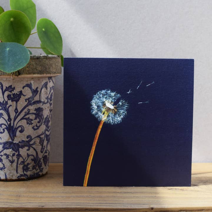 Windsock Press - Wholesale Everyday Greeting Card - Puff Clock Card (wild flowers)1