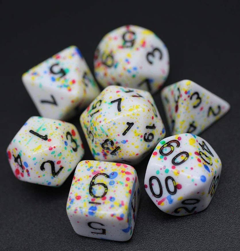 Crafty Nerd LLC - Wholesale Dice - Splatter No. 06 Jaw Breaker1