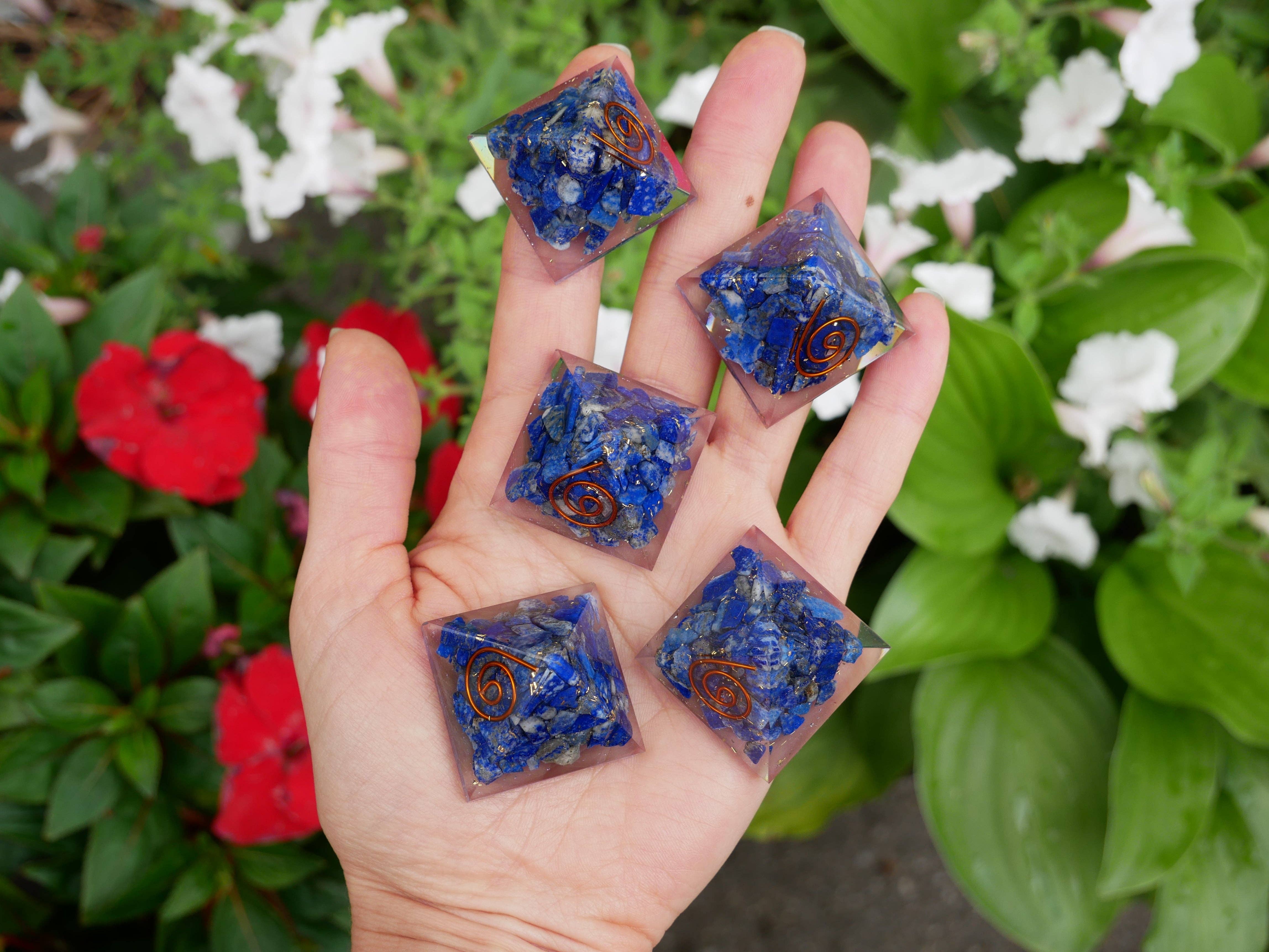 The Healing Sanctuary - Wholesale Spiritual Stone/Crystal - Lapis Orgonite Pyramids2