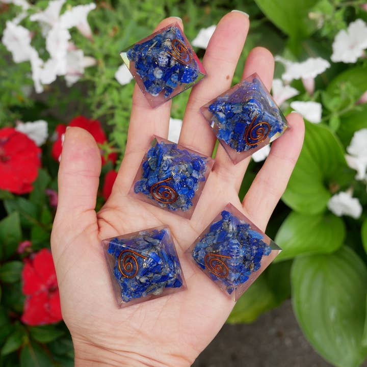 The Healing Sanctuary - Wholesale Spiritual Stone/Crystal - Lapis Orgonite Pyramids2