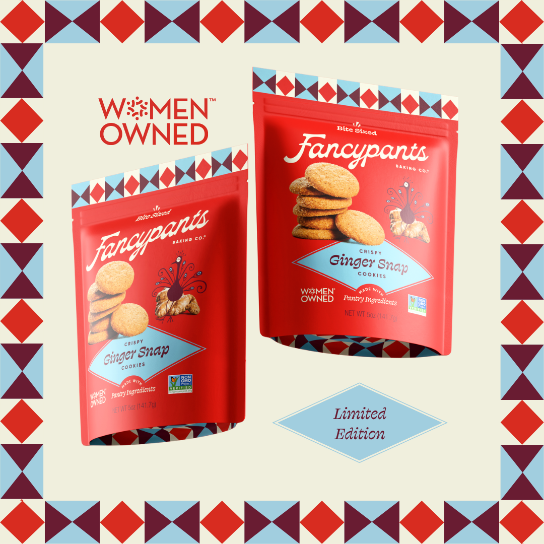 Fancypants Baking Co. - Wholesale Cookie - Ginger Snap Cookies | Premium Snacks | 12 pack | 5oz10