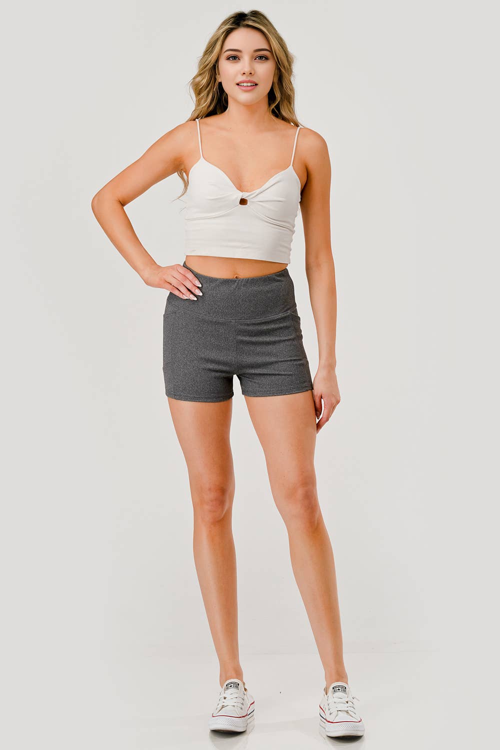 REDFINCH APPAREL INC - Wholesale Korte sportbroek - Dames - Dames hoge taille zachte fietsbroek met zakken8