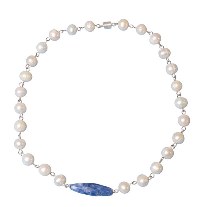 Olivia Choker with Lapis for wholesale by ali & bird jewelry