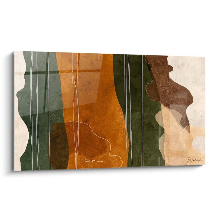 Female Silhouettes Painting - Earth and Nature Harmony - Abstract African Edition for wholesale by Walensky