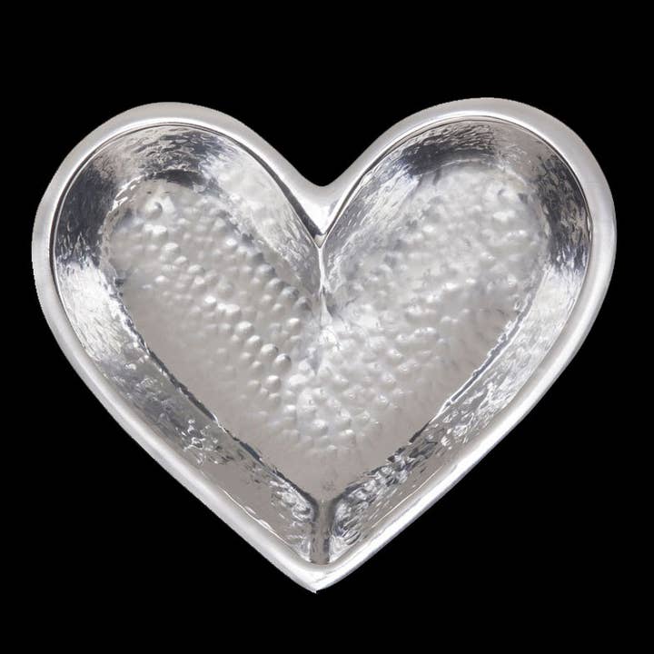 Tiny Hammered Silver Heart for wholesale by Inspired Generations