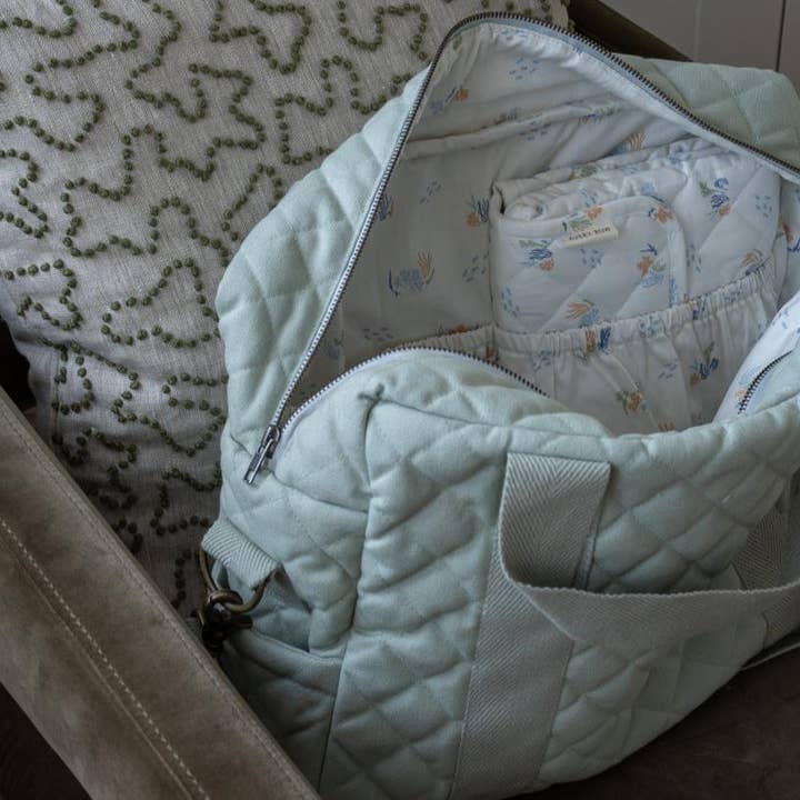 Avery Row - Vente Sac à langer – bébé - Sac à langer bébé en coton biologique - Sauge13