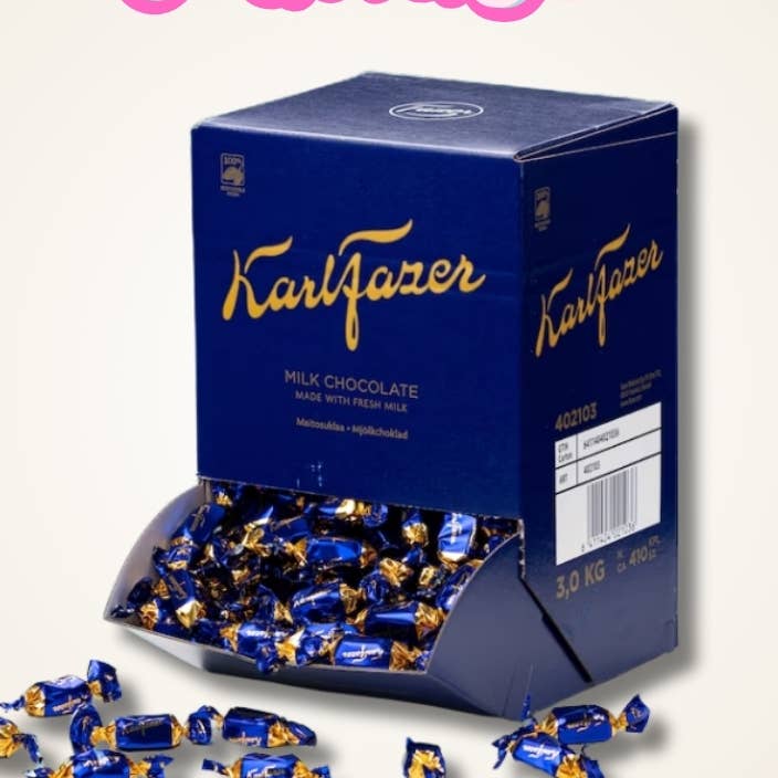 Bouchées de chocolat au lait Karl Fazer 3,0 kg pour la vente par Scandyz