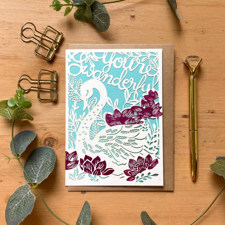 Je bent een geweldige kaart, Moederdagkaart, Waarderingskaart voor wholesale door Chow's Stories