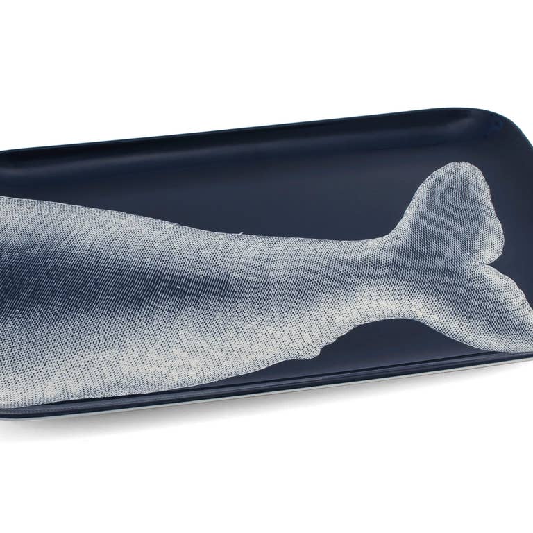 Scrimshaw Whale Tray 2 Piece Set Faire Com