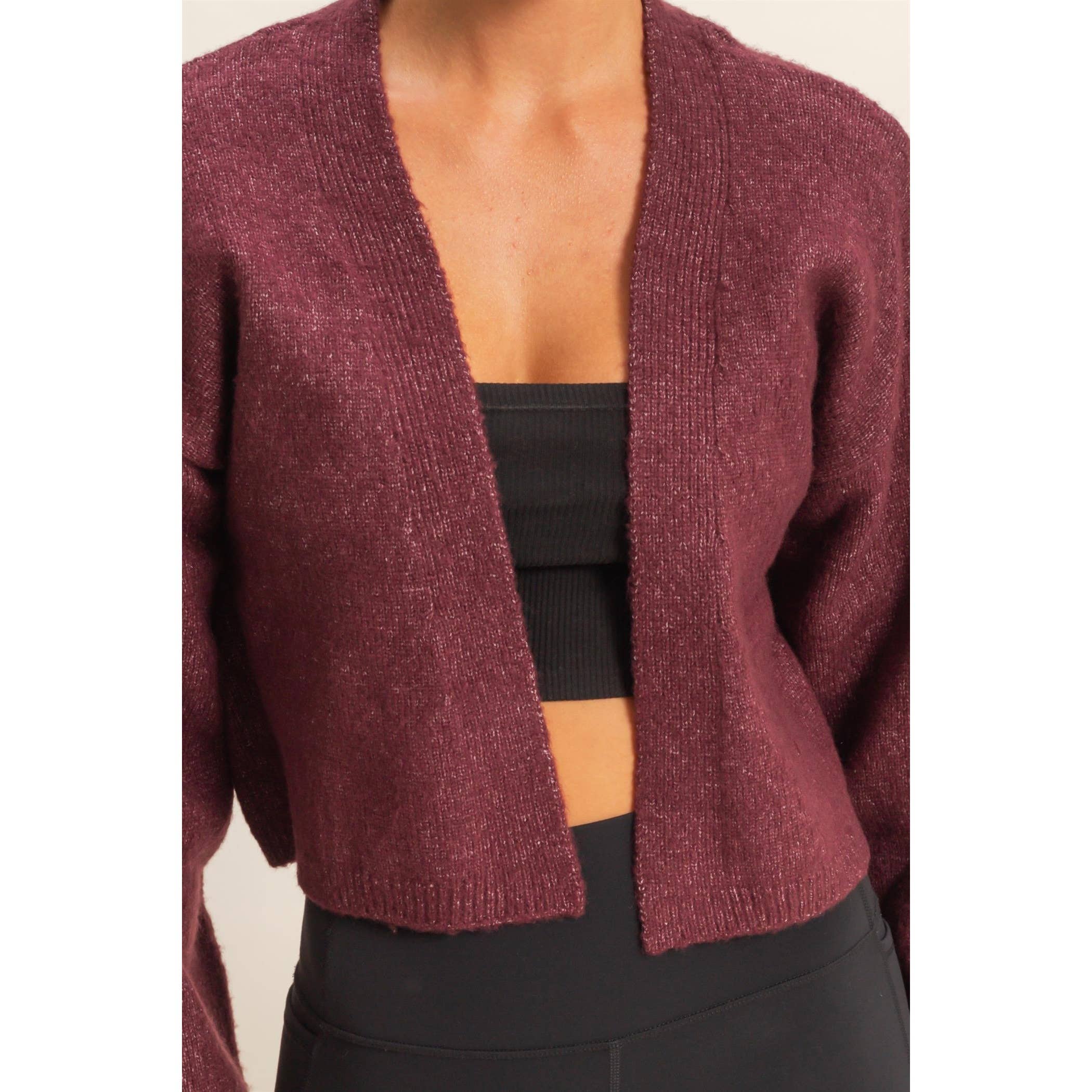 Double Zero - Vendita all'ingrosso Cardigan - Donna - Maglione cardigan aperto sul davanti9