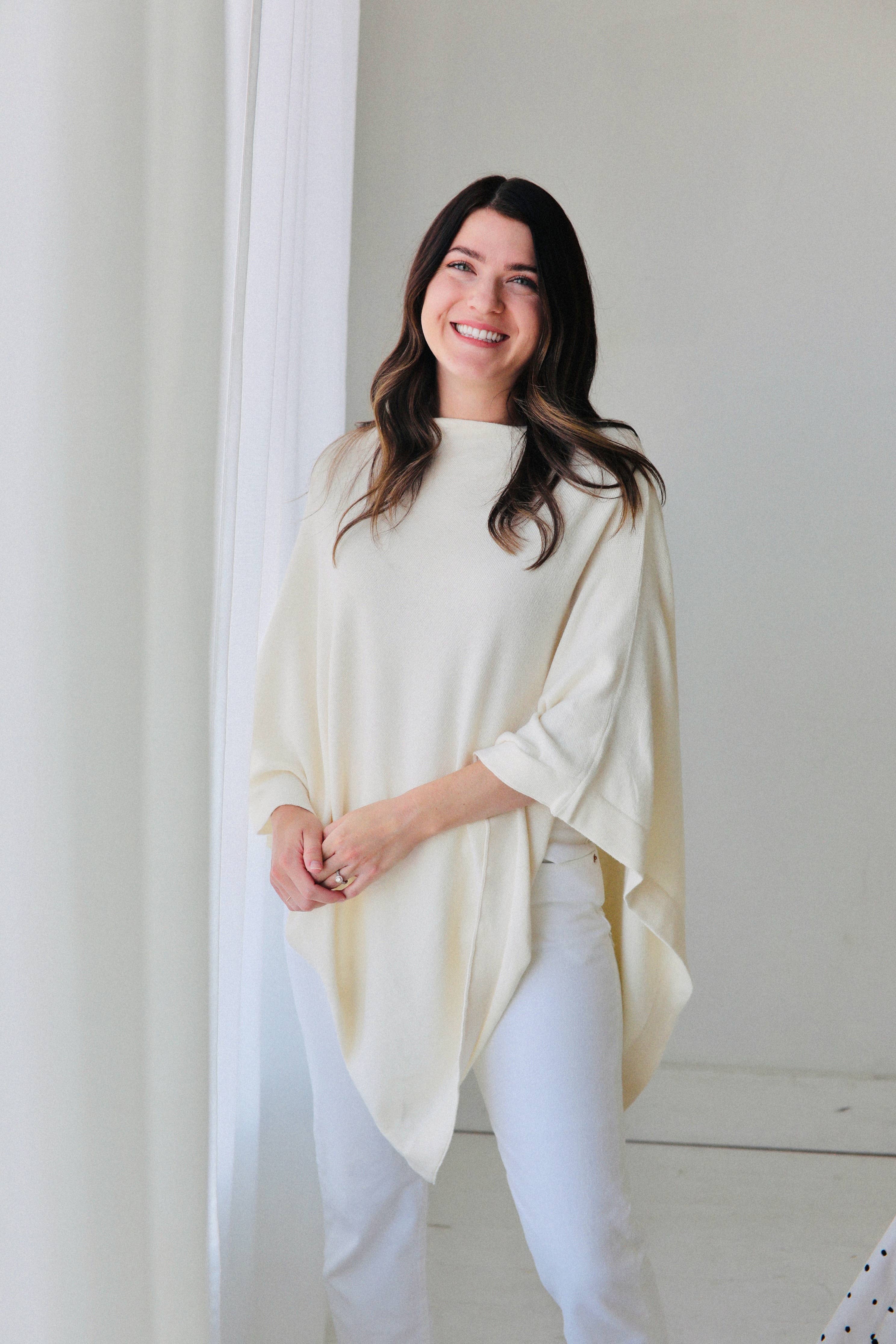 Viverano Organics - Wholesale Poncho - Women's - Women's Eco-Chic Poncho Sweater Knit Pullover (Organic)51