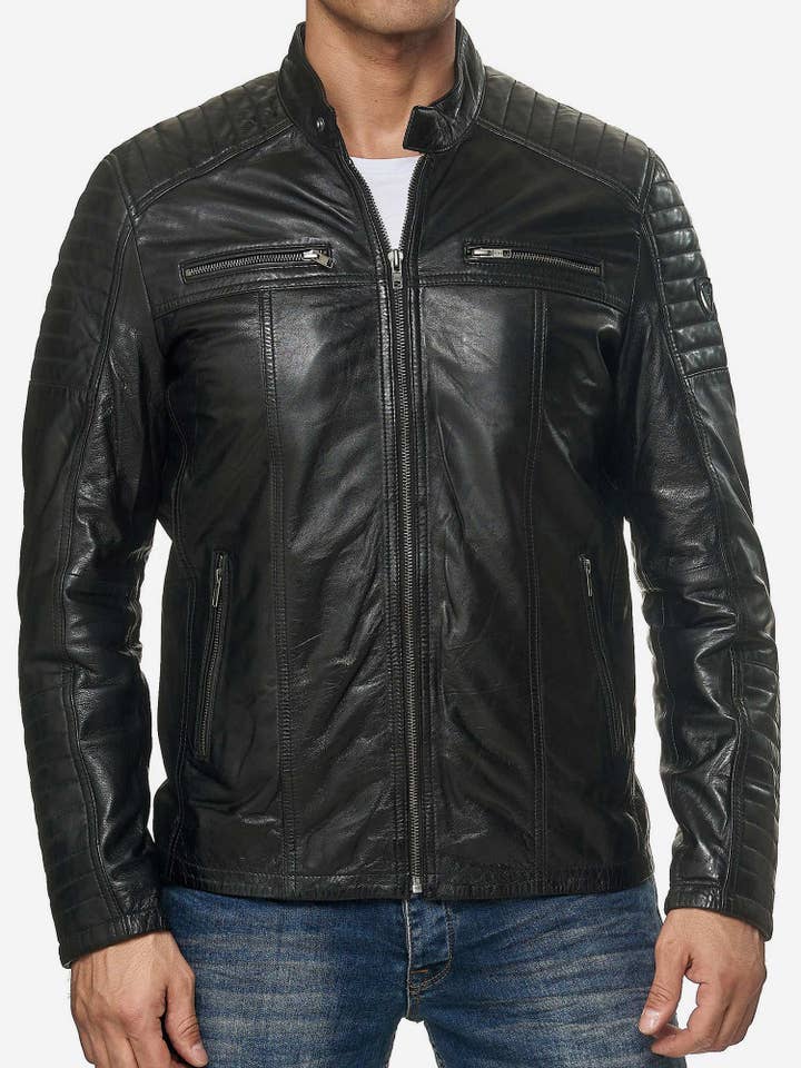 Tazzio – Großhandel Lederjacke – Herren – Tazzio Herren Jacke Lederjacke Biker Echtleder 1970929