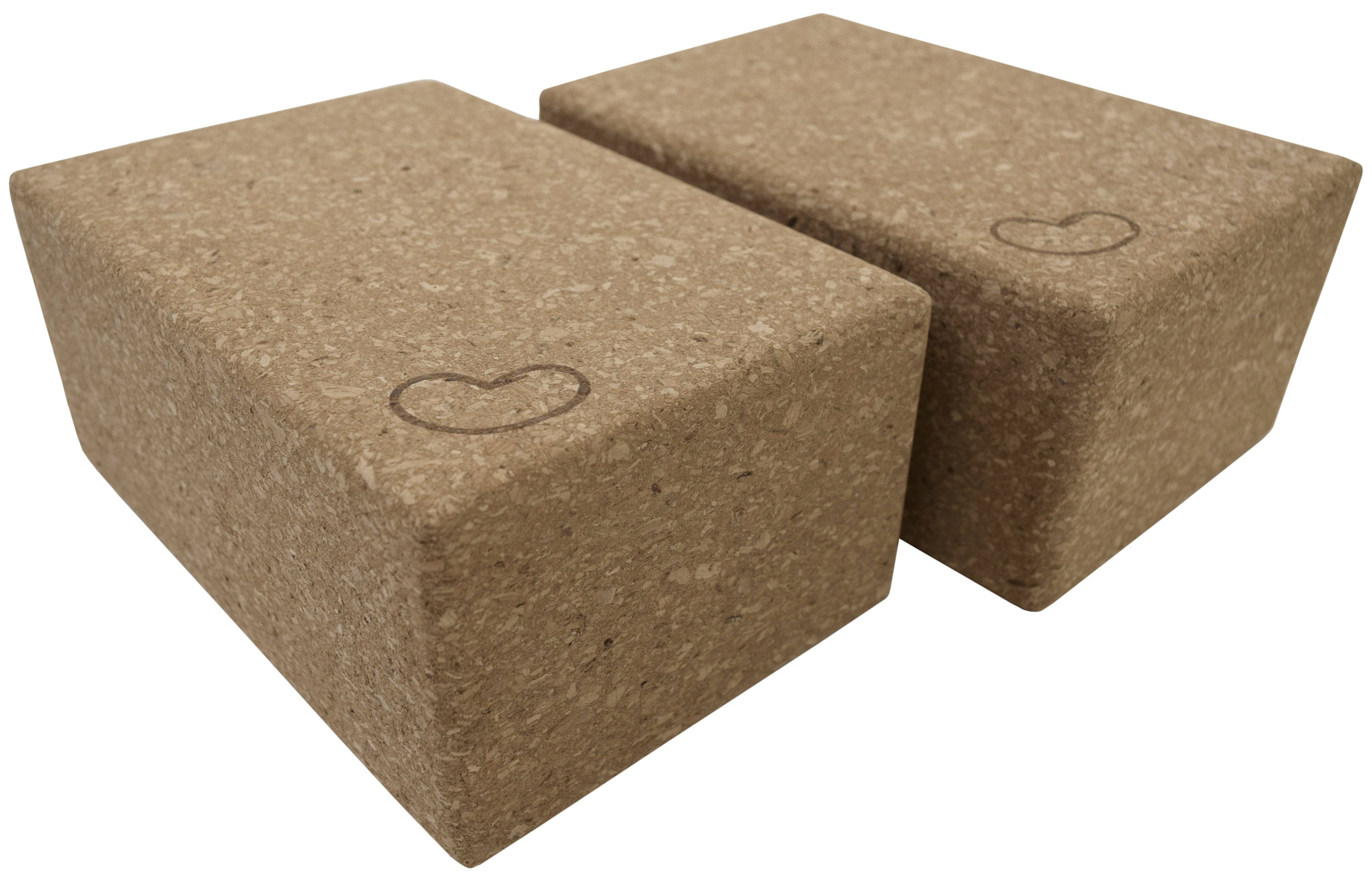 Bean Products - Wholesale Coasters - Cork Yoga Block or set - Earth Friendly sturdy cork wood, beveled edges easy grip2