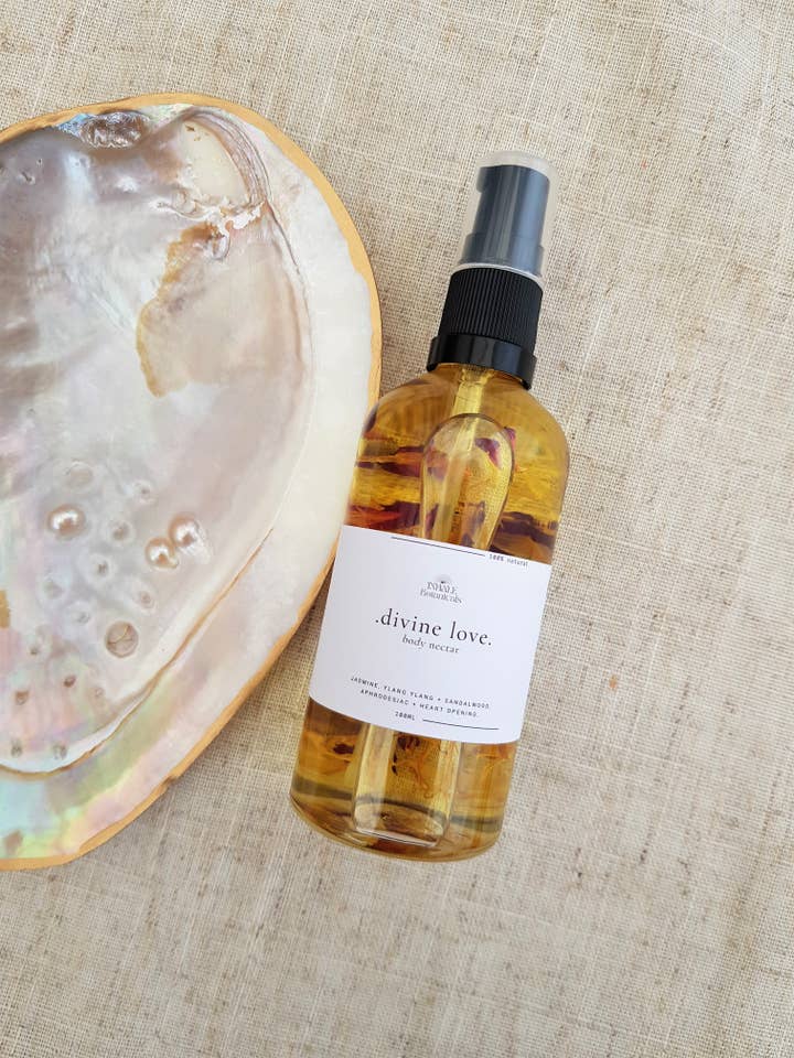 Divine Love Body Nectar, Massage oil with Jasmine. for wholesale by Inhale Botanicals