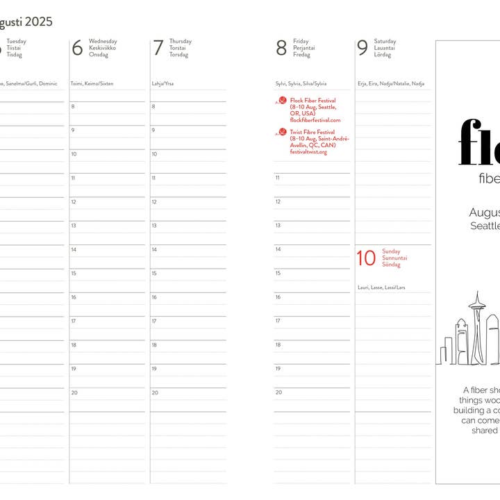 Brown Knitter's Year 2025 Calendar for wholesale on Faire3