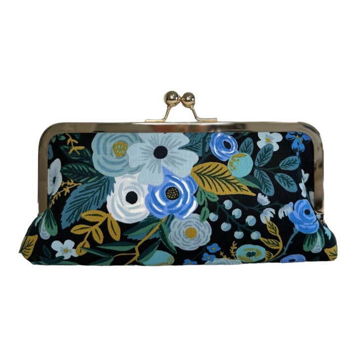 Kiki & Syds - Wholesale Crossbody Bag - Women's - Kiki & Syds Cell Phone Clutch-Garden Party Blue