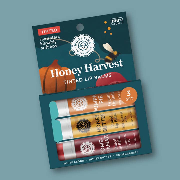 Woolzies - Wholesale Lip Balm Set - Honey Harvest Tinted Lip Balm Set Of 31