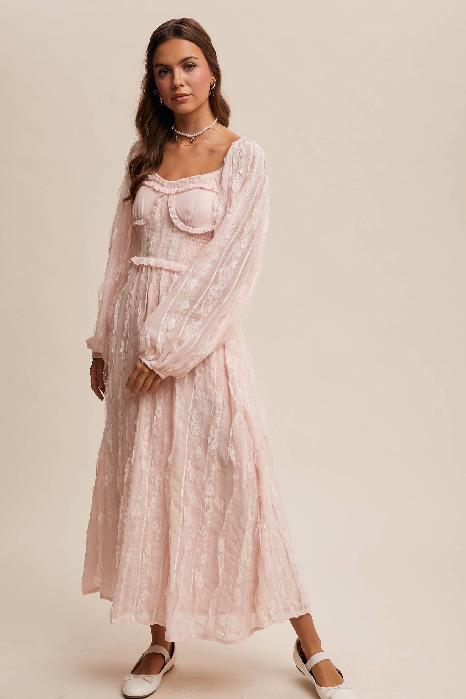 Listicle - Wholesale Dress - Women's - Romantic Lace Midi Dress23