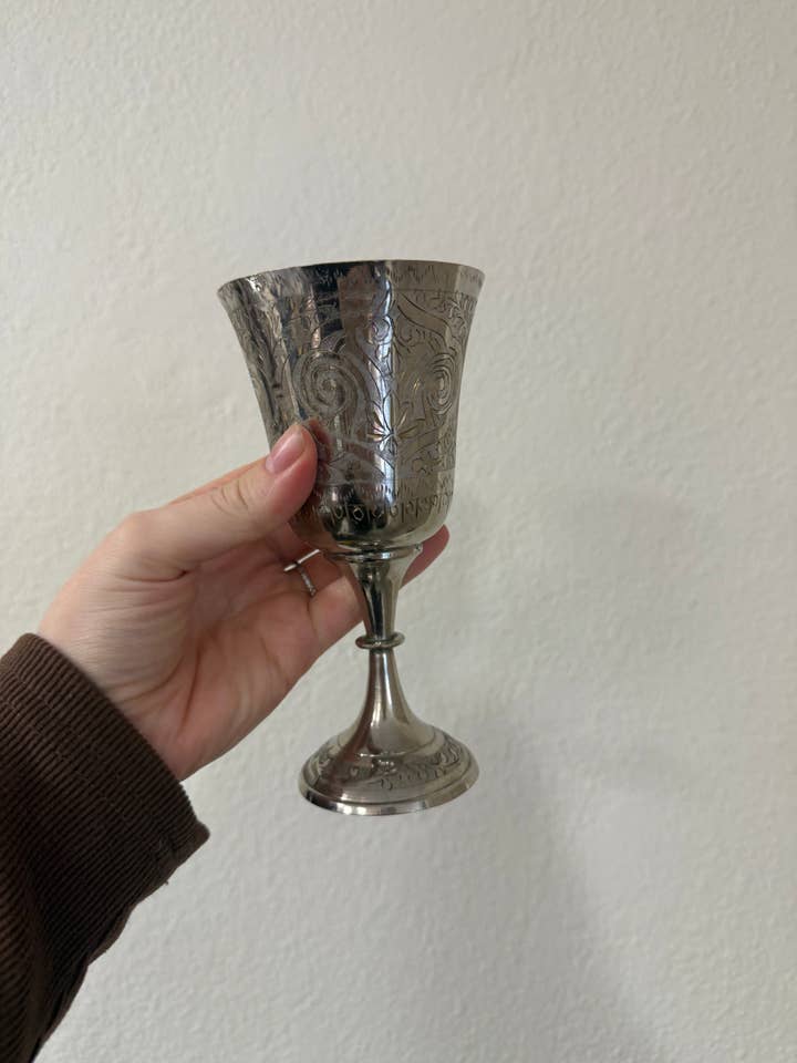 Vintage Silver Plated Goblet / kiddush cup for wholesale by Jewitches