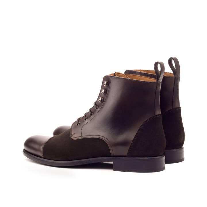 Bota Captoe con cordones para mujer de color marrón oscuro para venta al por mayor de Tailored Gentleman