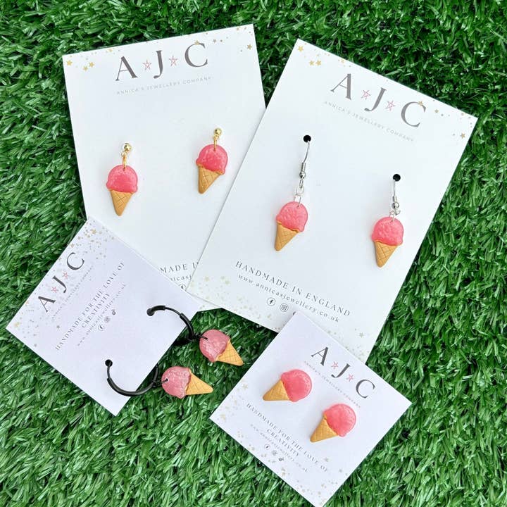 Raspberry Sorbet Cones for wholesale by Annica’s Jewellery Co
