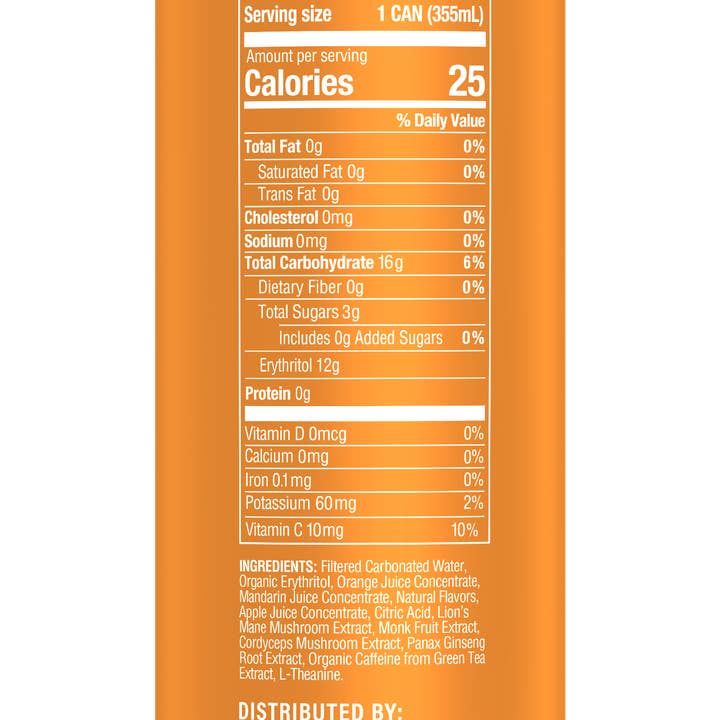 Odyssey Elixir - Wholesale Sports/Energy Drink - Mandarin Orange - Odyssey Functional Energy (85mg)2