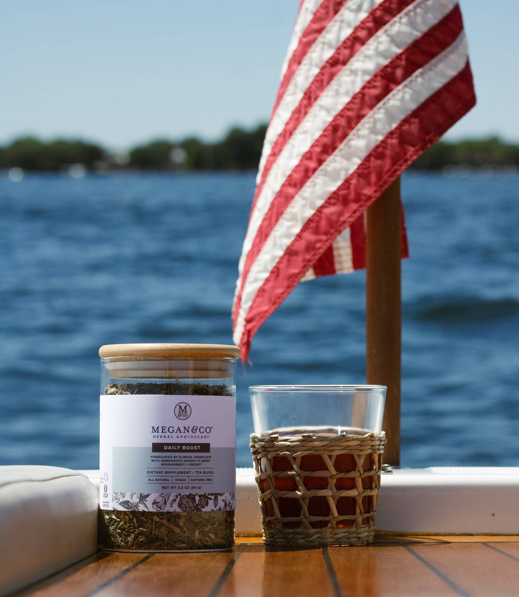 MEGAN & CO. Herbal Apothecary - Wholesale Health/Detox Tea - Daily Boost Tea Blend (94g) – Vitality + Nutrients4