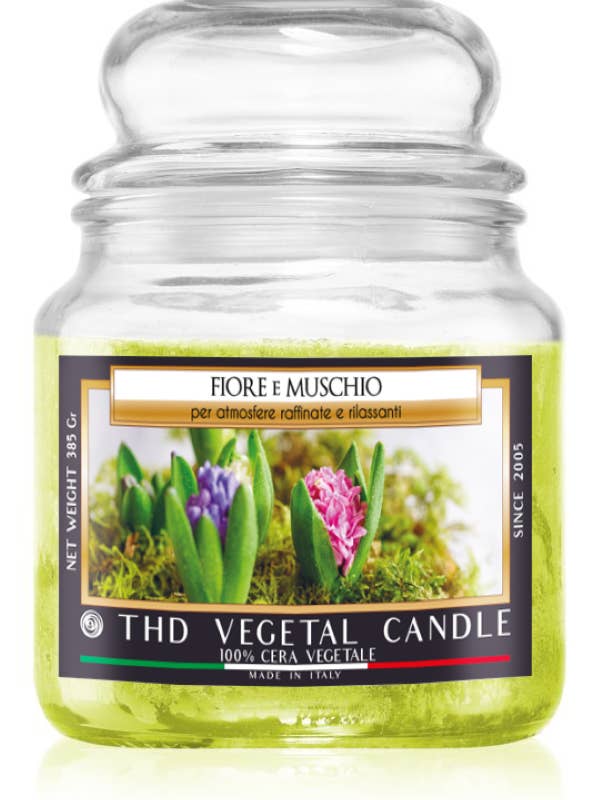 THD Vegetable Candle 385 g Flower and Moss 6/60 for wholesale by Thd Tophouse