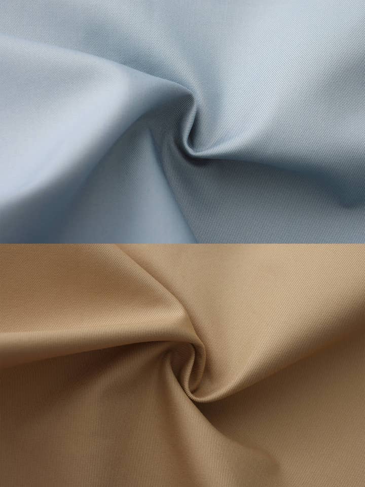 CUBIC - Wholesale Trench Coat - Women's - Color-Blocked Collar Long Trench Coat4