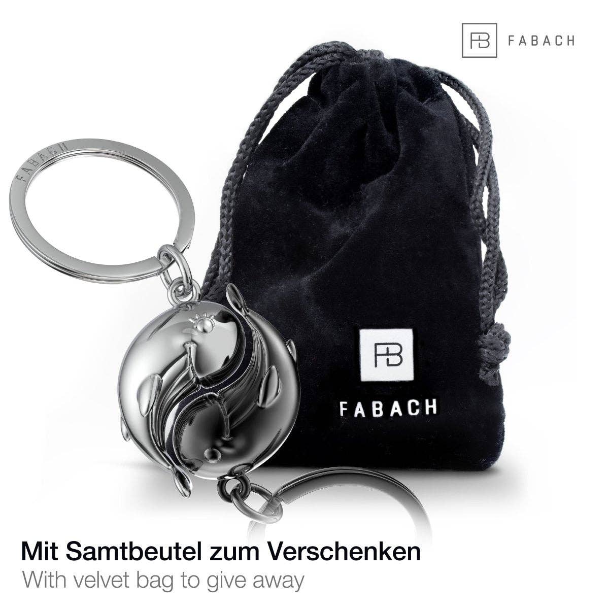 FABACH – Die Schlüsselanhänger-Schmiede - Wholesale Keychain - Unisex - “Moby” whale keychain - romantic partner gift - two keychains for couples girlfriends sisters4