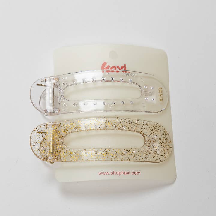 KAXI - Wholesale Hair Clip - Women's - Lay Down Hair Claw Clip 2-Pack by KAXI1