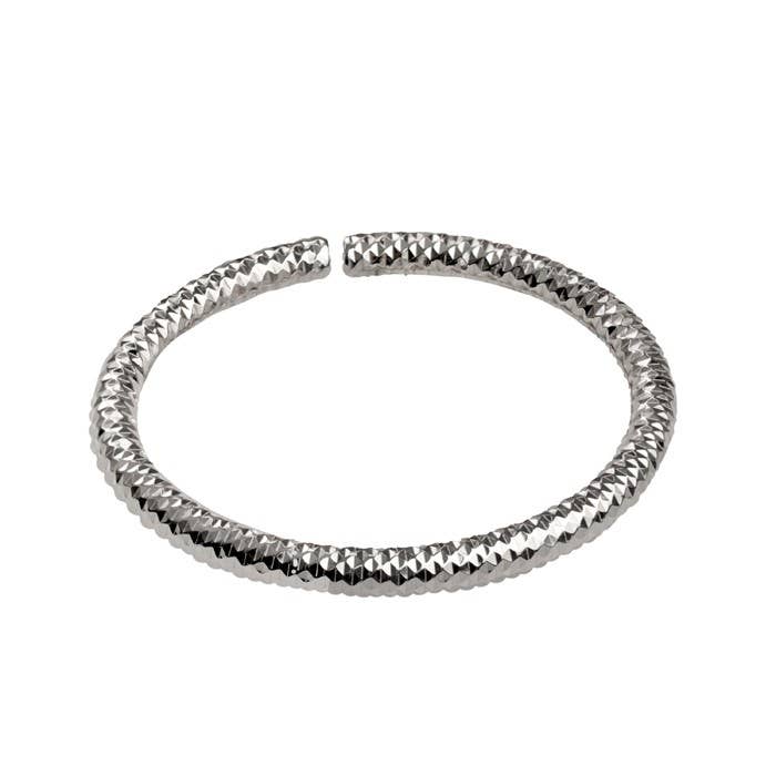 Cavas gioielli - Wholesale Bangle Bracelet - Oval-shaped flexible silver bracelet3