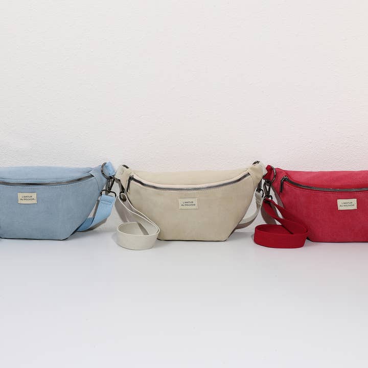 INES DELAURE - Wholesale Belt Bag - Women's - Canvas banana for women