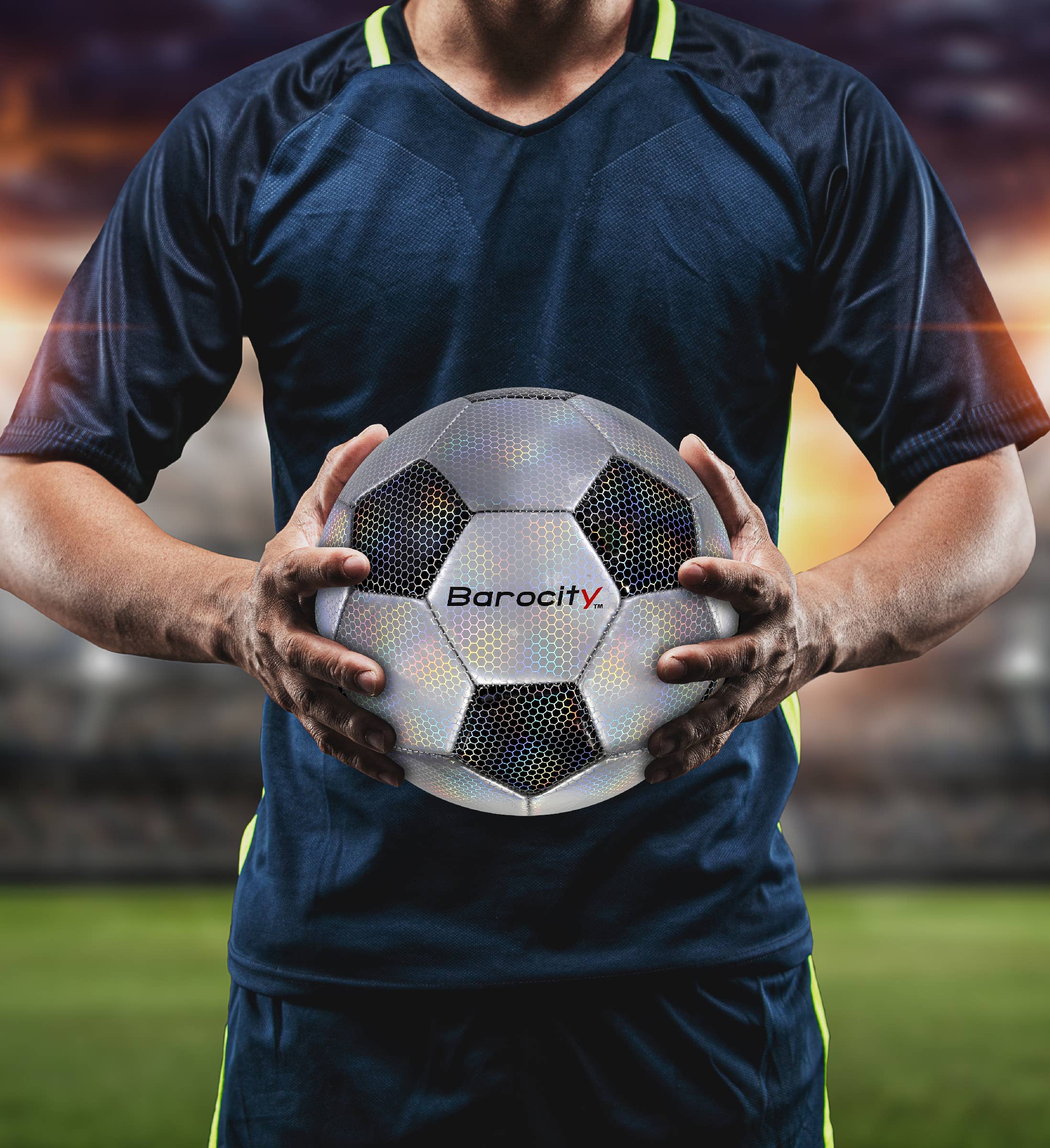 Cota Global - Wholesale Sports ball - Soccer Ball - Classic Black & Silver Modern Pattern - Size 53