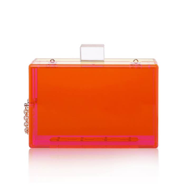 Neon Pochette Trasparente in Acrilico a Due Toni Neon alla Moda in vendita all'ingrosso su Faire5