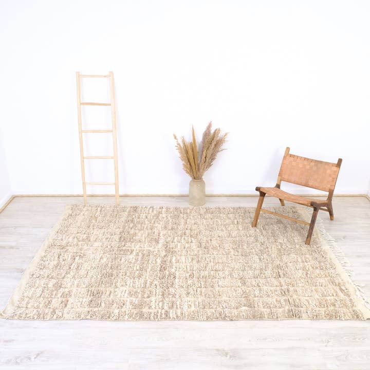 Moroccan Woven Treasures – wholesale Area rug – Beige Moroccan Rug, Beige Shag rug, Berber rug,9x12 area rug1