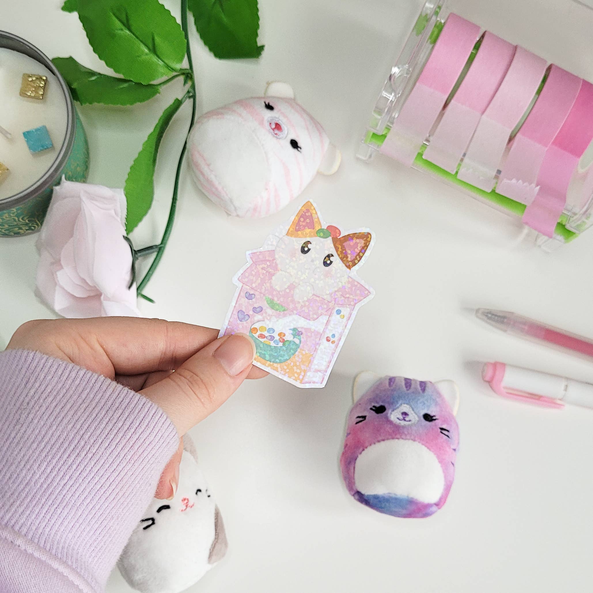 Okupoku – wholesale Sticker – Cats in things Sticker pack2