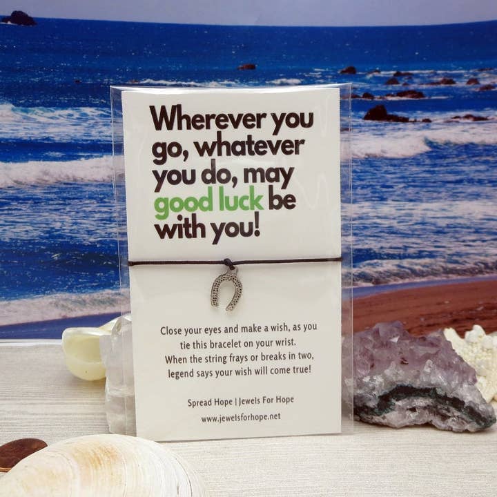 Jewels For Hope - Wholesale Charm/Dangle Bracelet - Lucky Wish Bracelet - Inspirational Jewelry - Horseshoe1