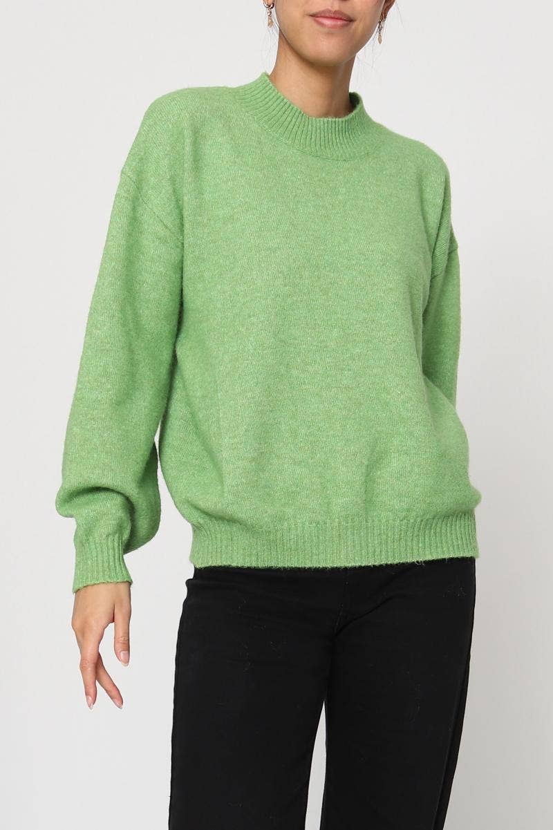 DIX-ONZE - Wholesale Knit Sweater - Women's - Soft Plain Sweater – Round Neck & Long Sleeves14