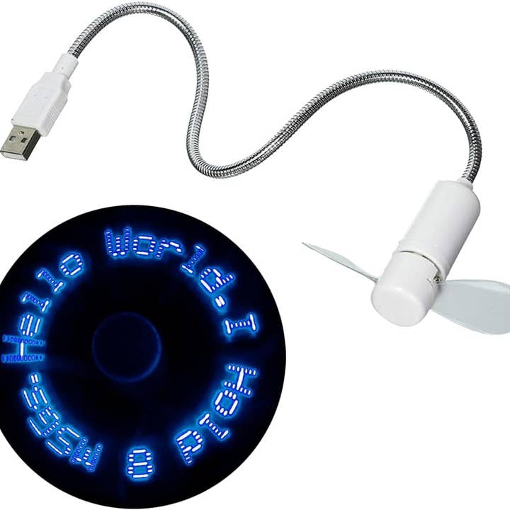 AZ Trading & Import (Toys, RC Toys & More) - Wholesale Handheld Electric Fan - LED Fan (Red)2