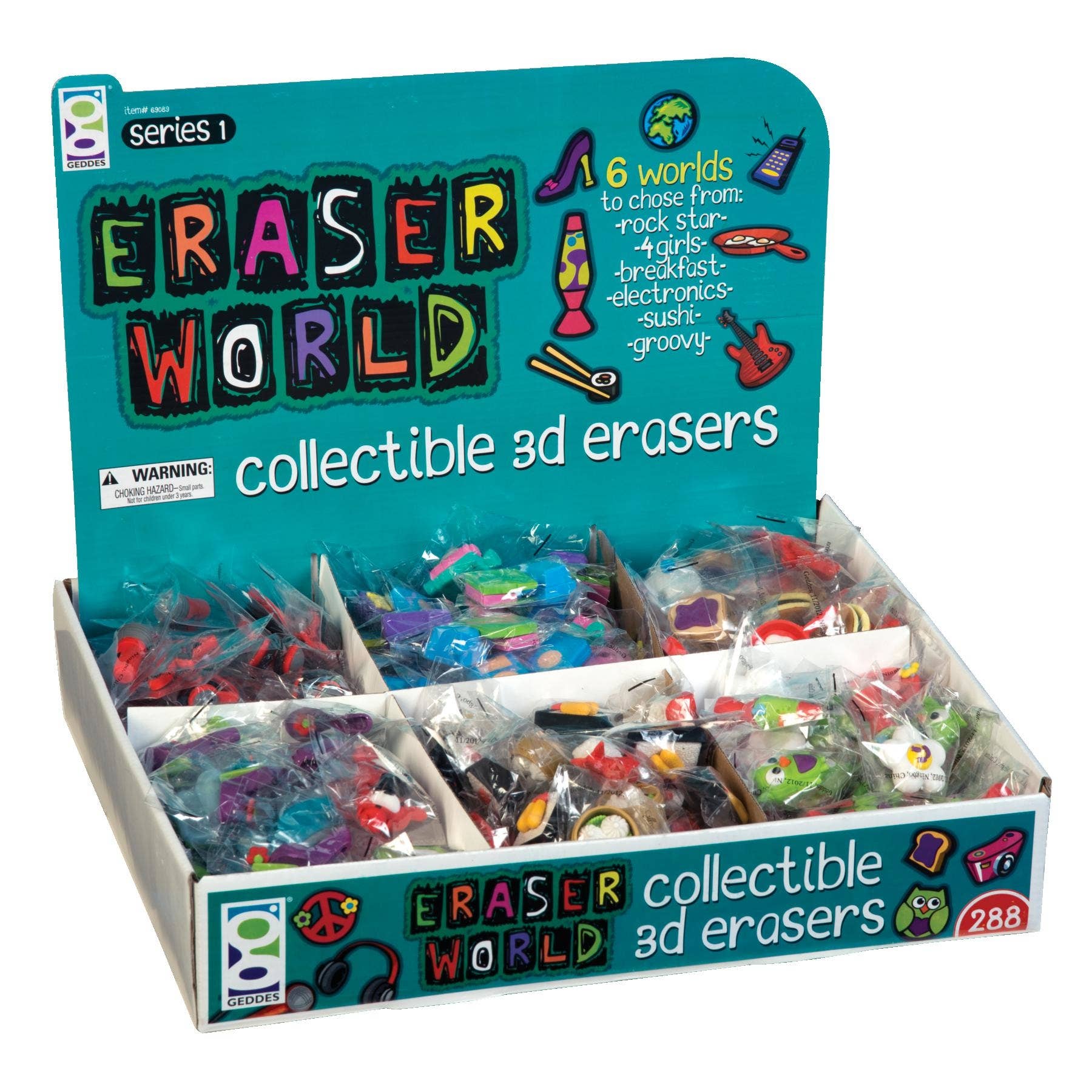 Geddes – wholesale Eraser – ERASER WORLD 288/DS1