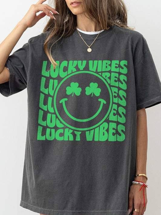 Flarix - Wholesale Tunic - Women's - lucky vibes st patrick s comfort colors0
